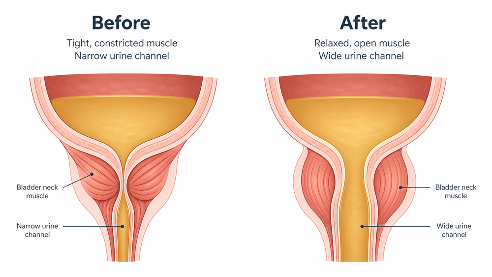 4. It also boosts nitric oxide directly in the bladder which is why it helps with weak urine flow specifically