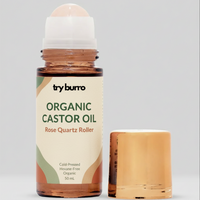 Cold Pressed Amber Quartz Organic Castor Oil Roll On