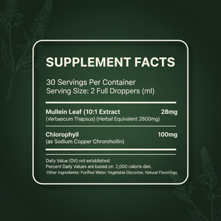Try Burro™ -Mullein & Chlorophyll for Mucus Relief, Clear Airways & Easier Breathing