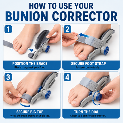 Bun-ease™ - Bunion Corrector for Pain Relief & Straightening