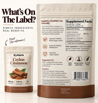Ceylon Cinnamon 7200mg Equivalent With MCT Oil